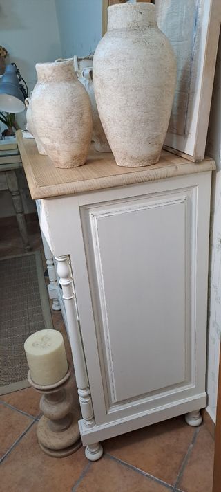 Cómoda madera blanca 5 cajones