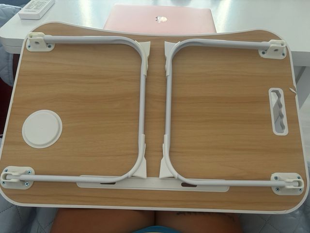 Mesa plegable portátil - Madera y metal