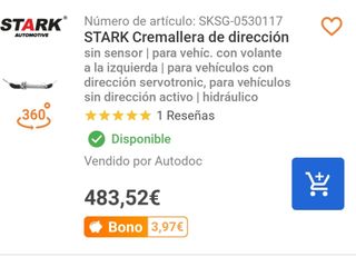 CREMALLERA DIRECION E60, E63 Y E64