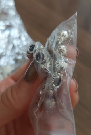 Abalorios pulseras - dorado, plata