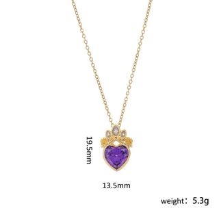 Collar “Cuore morado”