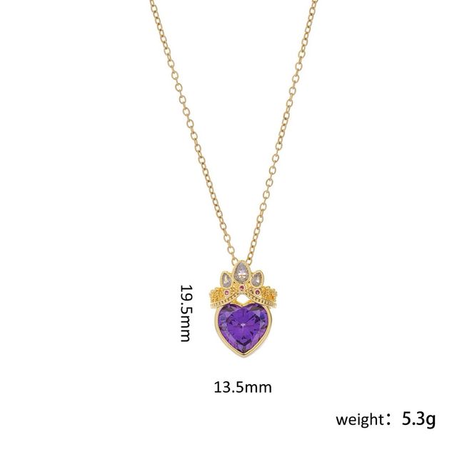 Collar “Cuore morado”