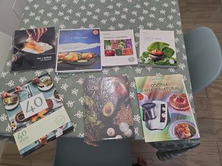 Lote 7 libros de recetas de thermomix nuevos tmx
