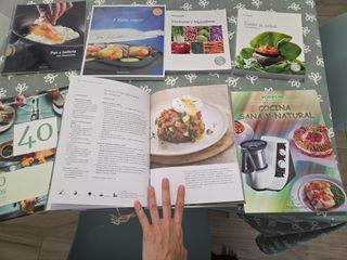 Lote 7 libros de recetas de thermomix nuevos tmx
