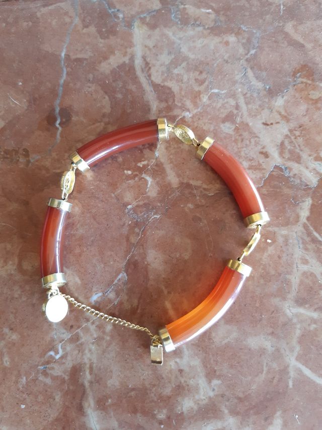 Brazalete ágata roja