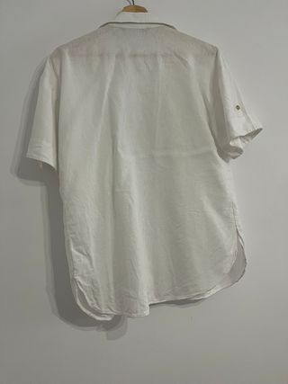 Camisa Zara blanca - manga corta