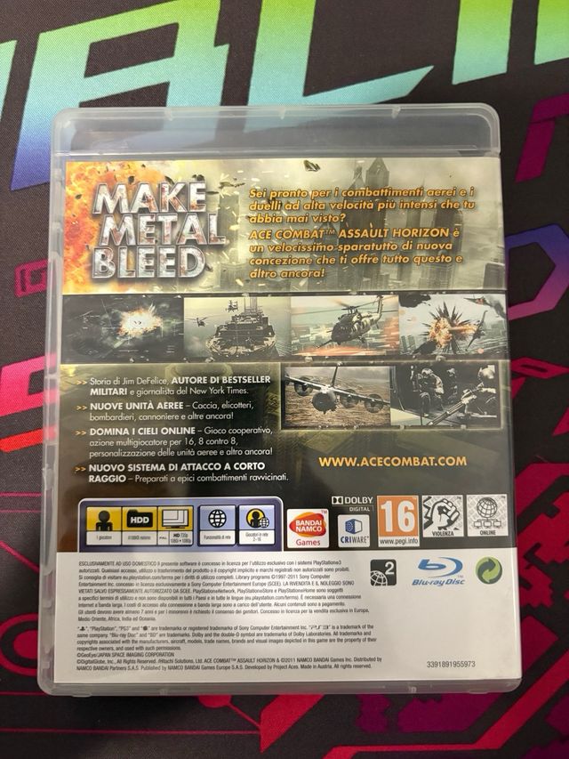 Ace Combat Assault Horizon PS3 PlayStation 3 ITA