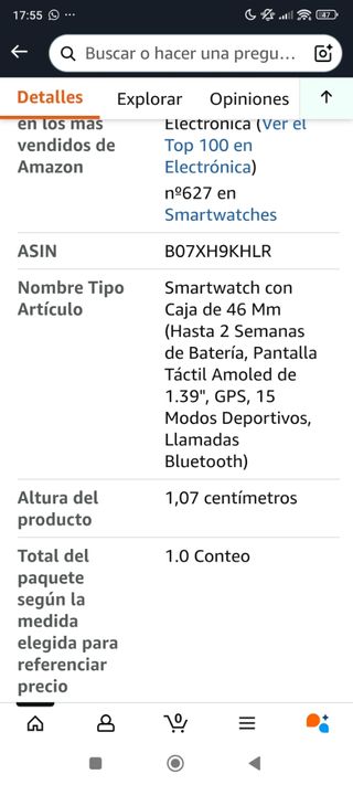 Huawei Watch GT 2 negro