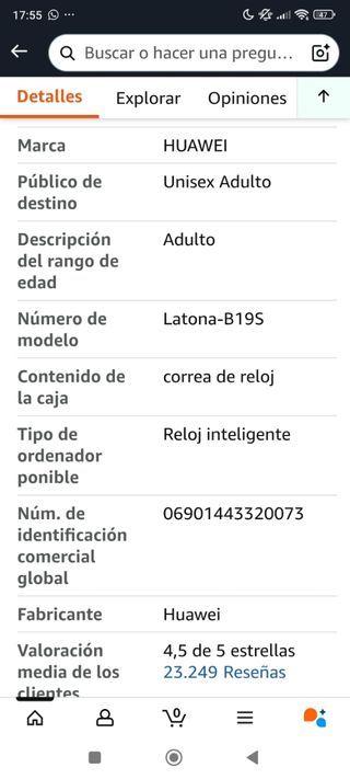 Huawei Watch GT 2 negro