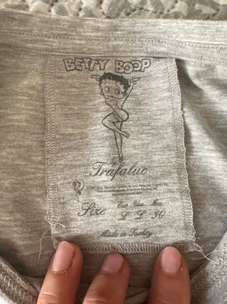 Camiseta Betty Boop gris - Talla M