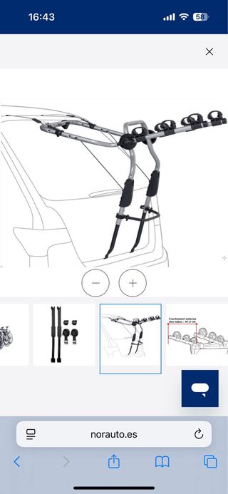 Porta bicicletas coche