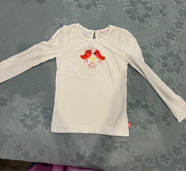 pack Camisetas niña manga larga, talla 7-8.