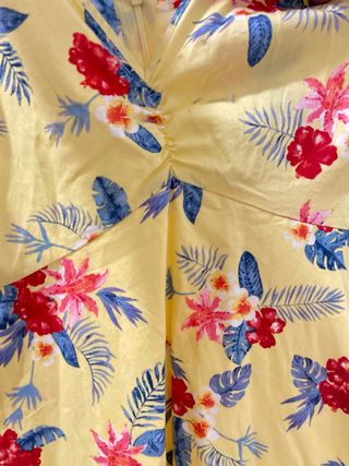 Vestido flores amarillo - Talla S
