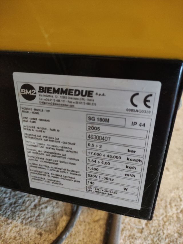 Generatore aria calda Oklima