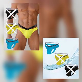 Tangas Orlvs - Azul, negro y Amarillo