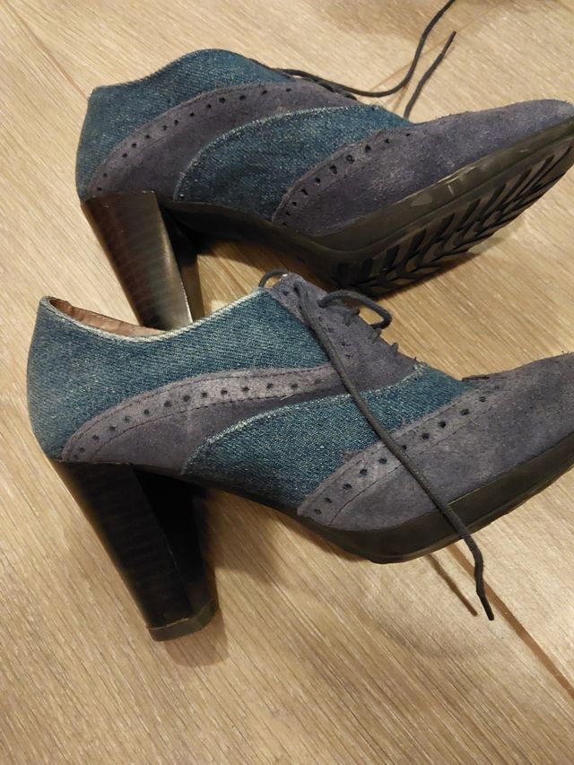 Zapatos piel. Lote de tres