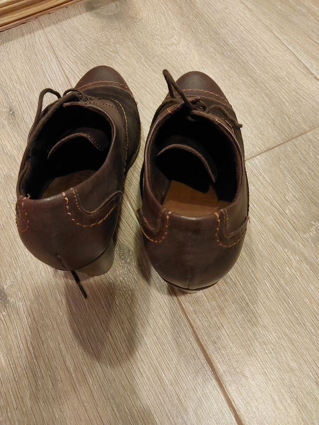 Zapatos piel. Lote de tres