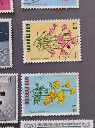 24 Francobolli San Marino Vintage