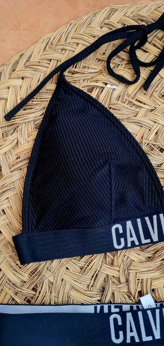 Bikini Calvin Klein negro mujer talla M/L