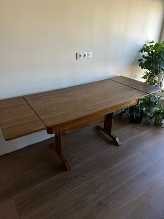 Mesa extensible madera marrón