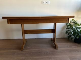 Mesa extensible madera marrón