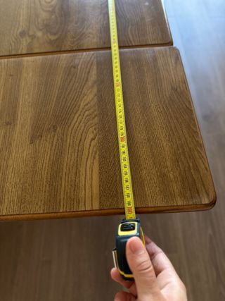 Mesa extensible madera marrón