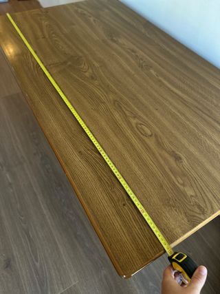 Mesa extensible madera marrón