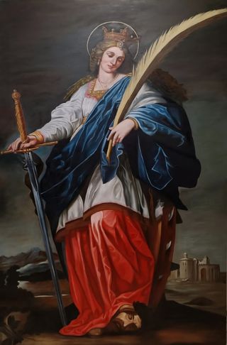 Óleo Santa Catalina