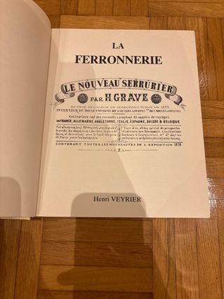 Libro La Ferronnerie - Henri Veyrier Forja