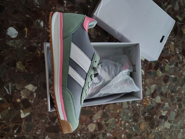 Zapatillas Adidas mujer - Gris-Verde
