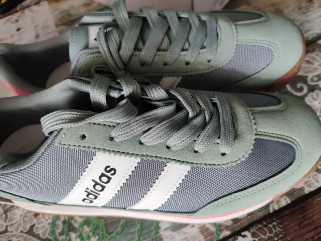 Zapatillas Adidas mujer - Gris-Verde