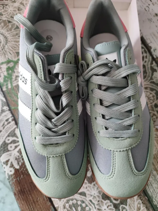 Zapatillas Adidas mujer - Gris-Verde