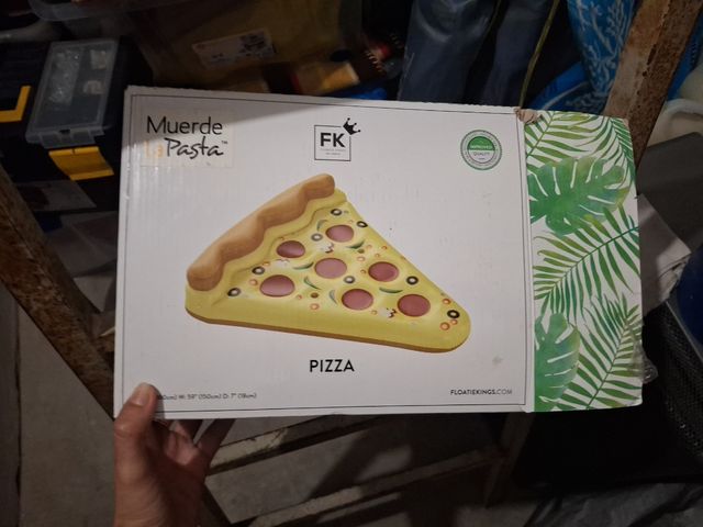 Flotador pizza inflable Muerde la Pasta
