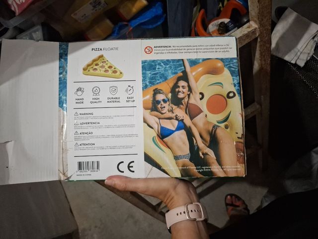 Flotador pizza inflable Muerde la Pasta