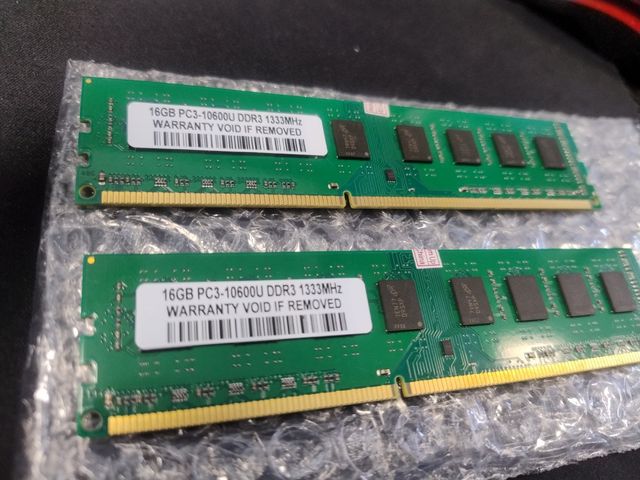 RAM 32GB DDR3 PC3-10600U 1333MHz