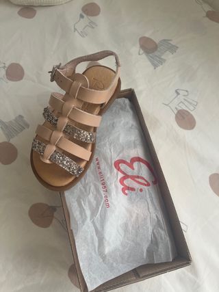 Sandalias niña Eli957shoes-glitter, número 26 