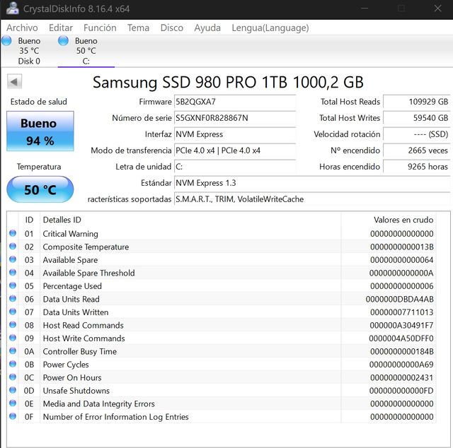 SSD Samsung 980 Pro 1TB PCIe 4.0 NVMe M.2
