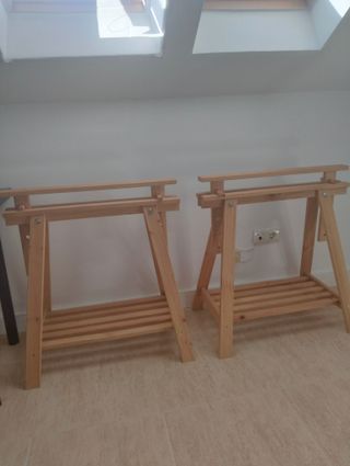 Caballete madera regulable (x2)