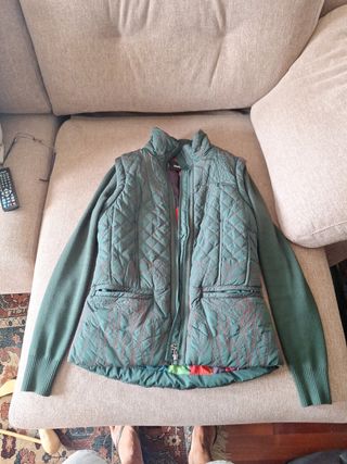 Cazadora chaleco Desigual verde