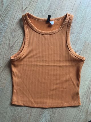 Top tirantes - camiseta básica naranja