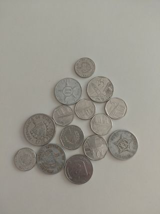 Monedas Cuba: Lote de 14