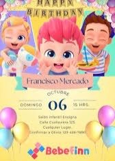 Invitación Cumpleaños Infantil