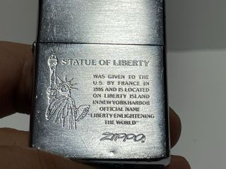 Zippo Statua Libertà vintage originale U.S.A.