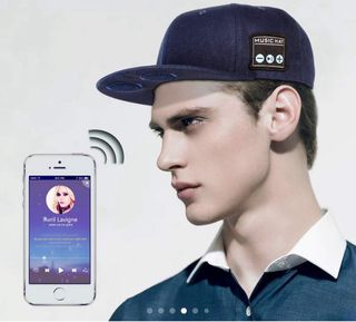 Gorra Bluetooth negra