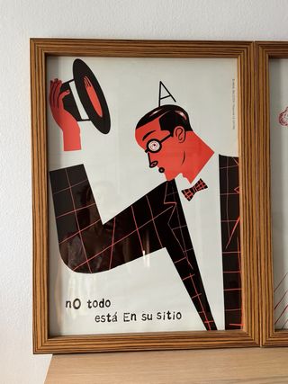 2 quadri e poster con design retrò di Arnal Ballester