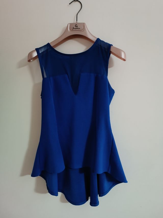Top blu elegante