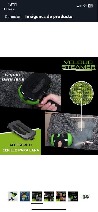 Plancha Vapor VCloud Steamer Portátil