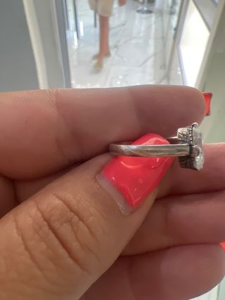 Anillo Plata - circonios oval