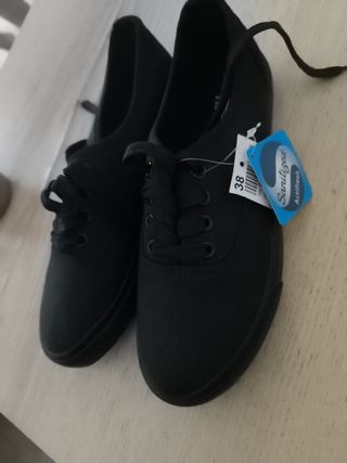 Bambas negras mujer talla 38