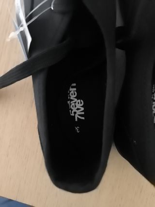 Bambas negras mujer talla 38